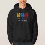 Autismus Bewusstseinsrätsel Team Name Science Geek Hoodie<br><div class="desc">Autismus Awareness Puzzles Team Name Science Geek Hoodie mit einer periodischen Tabelle Elemente. Fügen Sie Ihren Teamnamen hinzu,  indem Sie auf "Personalisieren" klicken.</div>