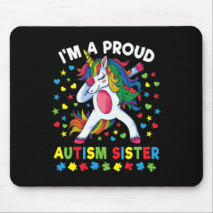 Autismus Bewusstseinsschwäche Einhorn Girl Proud A Mousepad