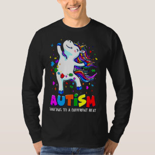 Autismus Bewusstseinsstörung Einhorn Puzzle Stückc T-Shirt