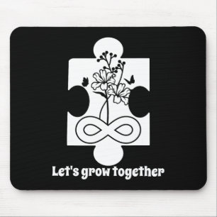 Autismus Blumenpuzzle Bildung Sonderunterricht Mousepad