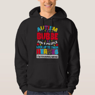 Autismus Bubbe Leute schauen nach ihren Helden auf Hoodie