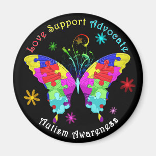 Autismus Butterfly Magnet