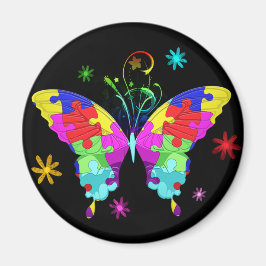 Autismus Butterfly Magnet