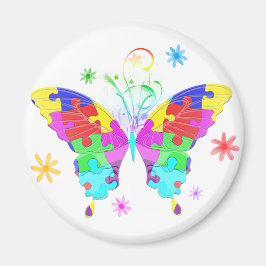 Autismus Butterfly Magnet
