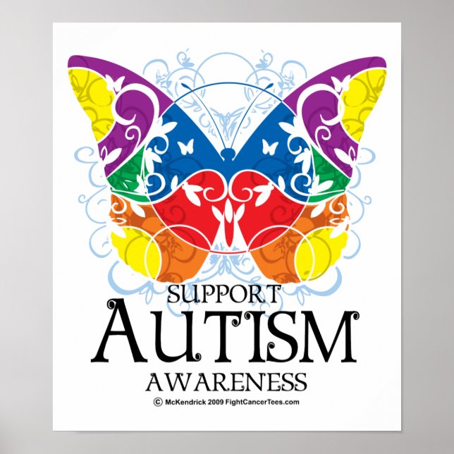 Autismus Butterfly Poster (Vorne)