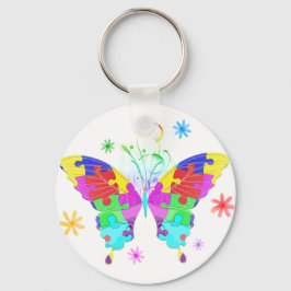 Autismus Butterfly Schlüsselanhänger