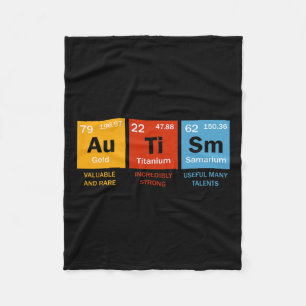 Autismus Chemie Periodische Tafelelemente Autismus Fleecedecke