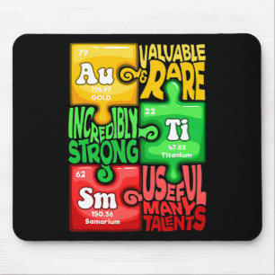 Autismus Chemisches Element Mousepad