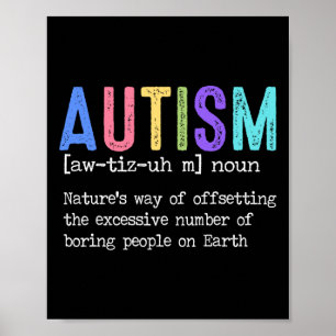 Autismus Definition Art und Weise des Ausgleichs d Poster