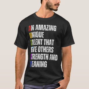 Autismus Definition Autismus Aufklärung Monat Unte T-Shirt