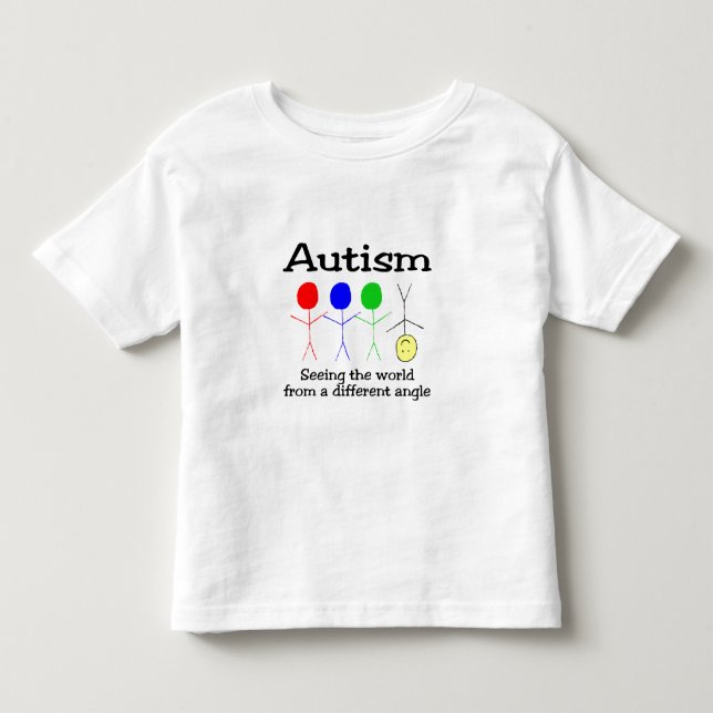 Autismus, der die Welt von einem anderen Winkel Kleinkind T-shirt (Vorderseite)