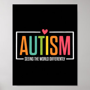 Autismus Die Welt anders sehen Autism Awareness Poster