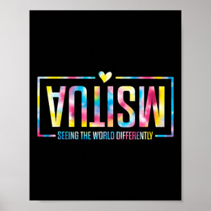 Autismus Die Welt anders sehen Autism Awareness Poster