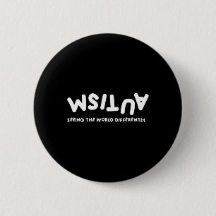 Autismus Die Welt anders sehen Autismus-Bewusstsei Button