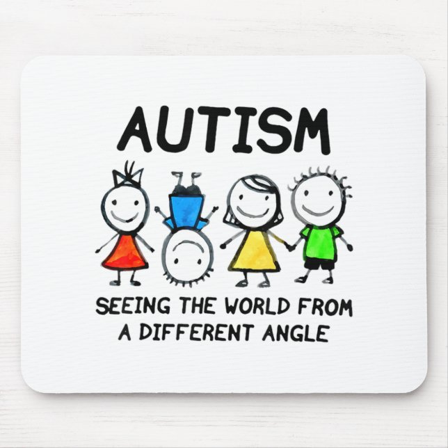 Autismus die Welt aus einem anderen Blickwinkel se Mousepad (Vorne)