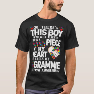Autismus-Dieser Junge in meinem Herzen nennt mich T-Shirt