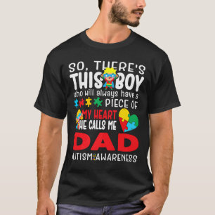 Autismus-Dieser Junge nennt mich Super-Daddy-Herz T-Shirt