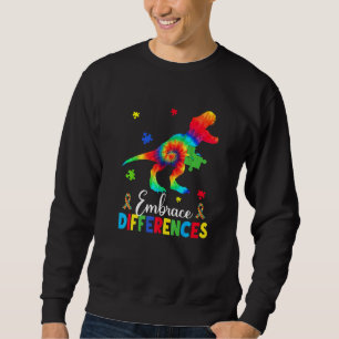 Autismus Dinosaurier Puzzle Piece Embrace Untersch Sweatshirt