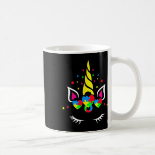Autismus Einhorn Puzzle Herz Cute Bewusstsein Unte Kaffeetasse
