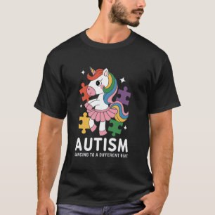 Autismus Einhorn tanzt zu einem anderen Takt Autis T-Shirt