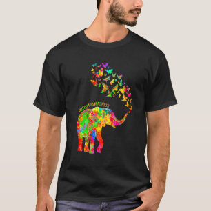 Autismus Elefant Aquarell Bewusstsein Mutter Kinde T-Shirt