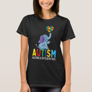 Autismus Elefant, der einen anderen Weg für Kinder T-Shirt