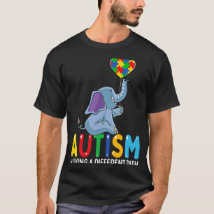 Autismus Elefant, der einen anderen Weg für Kinder T-Shirt
