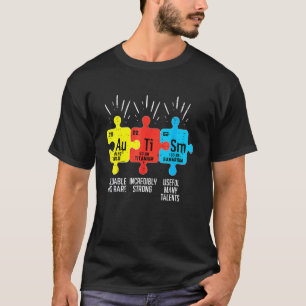 Autismus-Elemente Periodensystem Bewusstsein Asd M T-Shirt