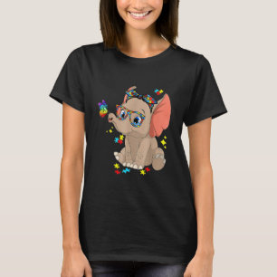 Autismus Elephant Brille Bewusstsein Mama Kinder A T-Shirt