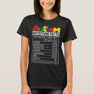 Autismus Ernährung Fakten Kleinkind Autismus Bewus T-Shirt