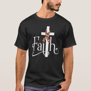 Autismus Faith Cross Autismus Autistic Autismus Aw T-Shirt