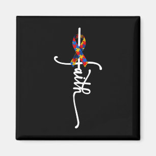 Autismus Faith Cross Autismus Autistic Gifts Autis Magnet