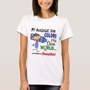 Autismus FÄRBT SEINEN EIGENEN WELTsohn T-Shirt