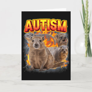 Autismus Felsenklippschliefer Unangemessen Lustig  Karte