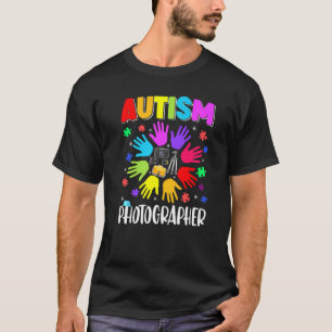 Autismus Fotograf Rätsel Autismus-Bewusstsein Auti T-Shirt