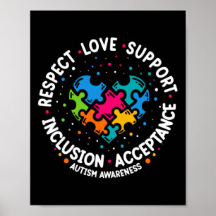 Autismus Frauen Männer respektieren Liebe Unterstü Poster