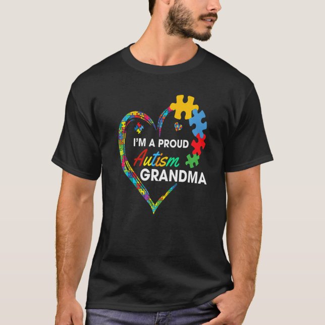 Autismus Funkfrequenzstörung Großmutter Bewusstsei T-Shirt (Vorderseite)