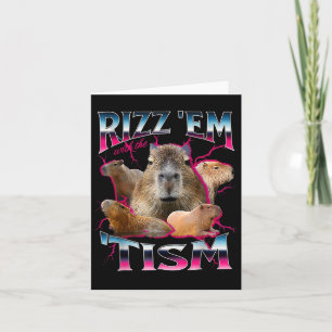 Autismus Funny Rizz Em mit dem Tism Meme Autistic Karte