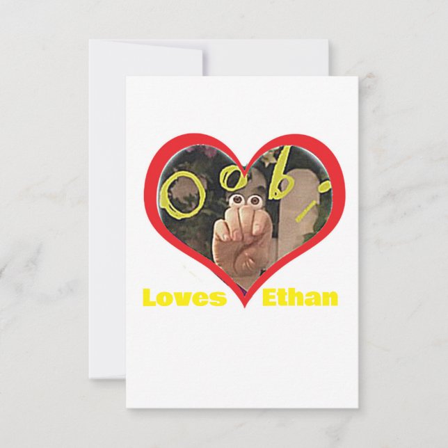 Autismus für Ethan Dankeskarte (Vorderseite)