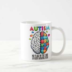 Autismus-Gehirn-Puzzle Kein Fehler im Code  Kaffeetasse