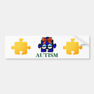Autismus-Gesichts-Autoaufkleber Autoaufkleber