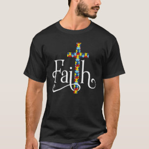 Autismus-Glaubens-Kreuz Autismus Autist Autismus- T-Shirt