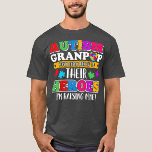 Autismus Granpop Leute schauen ihre Helden Autismu T-Shirt