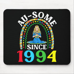Autismus Großartig Ausome Seit 1994 Frohen 32. Geb Mousepad
