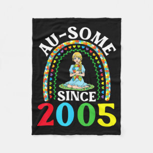 Autismus Großartig Ausome Seit 2005 Frohen 21. Geb Fleecedecke