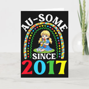 Autismus Großartig Ausome Seit 2017 Bewusstsein 9. Karte