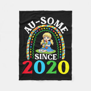 Autismus Großartig Ausome Seit 2020 Bewusstsein 6. Fleecedecke