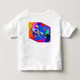 Autismus Hai 5/6T WEISS Kleinkind T-shirt