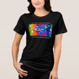 Autismus Hai FRAUEN SCHWARZ Tri-Blend Shirt