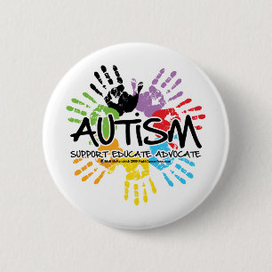 Autismus Handprint Button